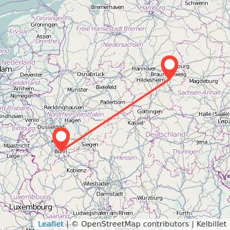 Wolfenbüttel Bonn Mitfahrgelegenheit Karte