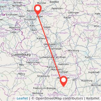 Witten Sigmaringen Mitfahrgelegenheit Karte