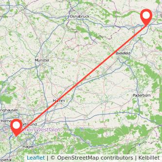 Witten Bad Oeynhausen Mitfahrgelegenheit Karte