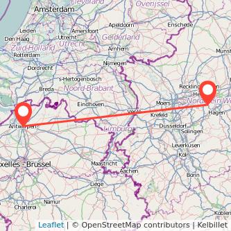 Witten Antwerpen Mitfahrgelegenheit Karte