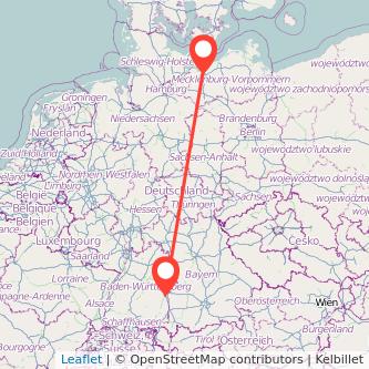 Wismar Ulm Mitfahrgelegenheit Karte