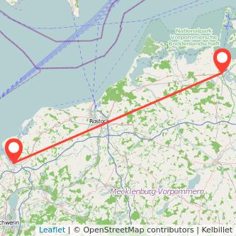 Wismar Stralsund Mitfahrgelegenheit Karte