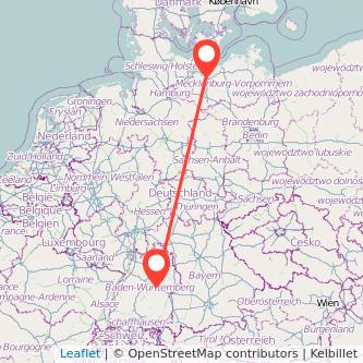 Wismar Kirchheim unter Teck Mitfahrgelegenheit Karte