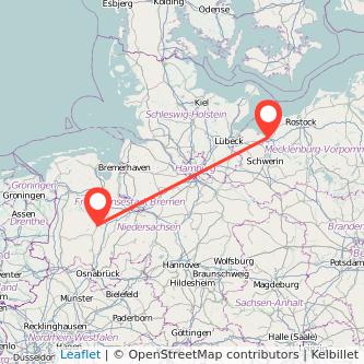 Wismar Cloppenburg Mitfahrgelegenheit Karte