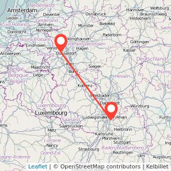 Willich Heidelberg Mitfahrgelegenheit Karte