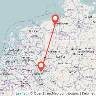 Wilhelmshaven Velbert Mitfahrgelegenheit Karte