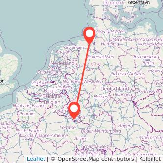 Wilhelmshaven Saarlouis Bus Karte