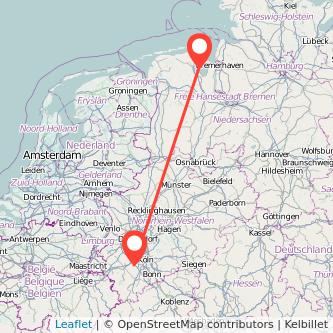 Wilhelmshaven Kerpen Mitfahrgelegenheit Karte