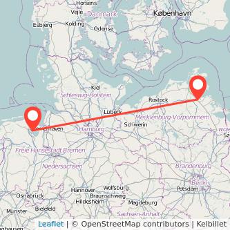 Wilhelmshaven Greifswald Mitfahrgelegenheit Karte