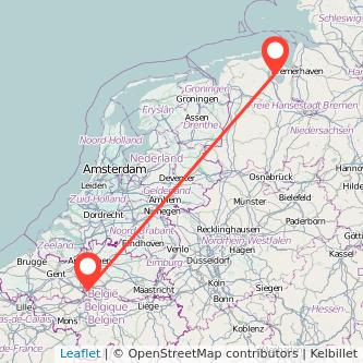 Wilhelmshaven Brüssel Mitfahrgelegenheit Karte
