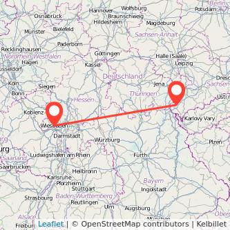 Wiesbaden Plauen Mitfahrgelegenheit Karte