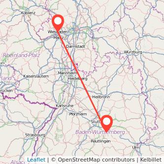 Wiesbaden Nürtingen Mitfahrgelegenheit Karte