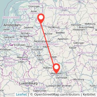 Wiesbaden Nordhorn Mitfahrgelegenheit Karte