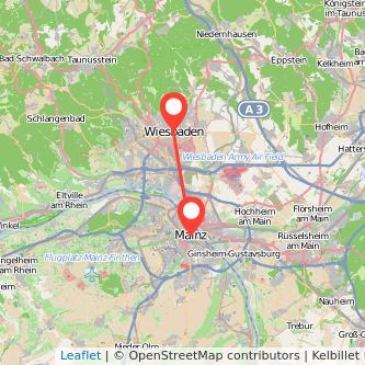 Wiesbaden Mainz Bahn Karte