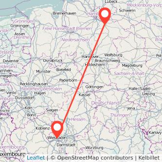 Wiesbaden Lüneburg Mitfahrgelegenheit Karte