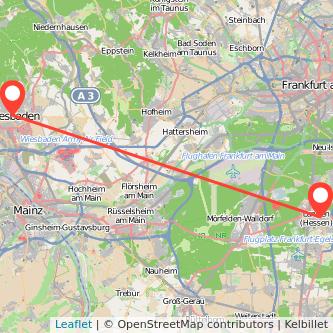 Wiesbaden Langen Mitfahrgelegenheit Karte