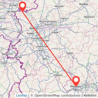 Wiesbaden Emmerich Mitfahrgelegenheit Karte