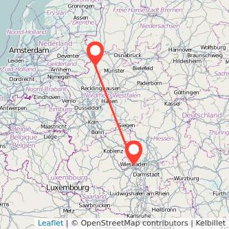 Wiesbaden Ahaus Mitfahrgelegenheit Karte