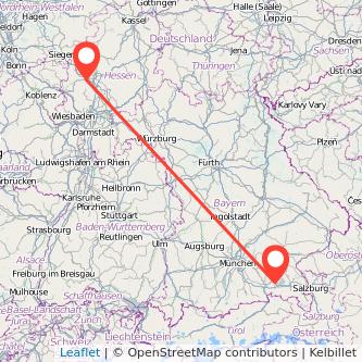 Wetzlar Prien am Chiemsee Bahn Karte