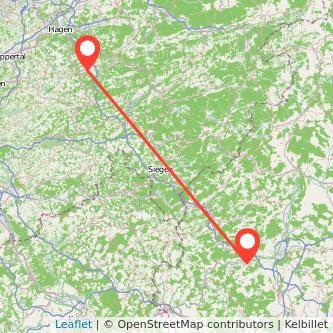 Wetzlar Lüdenscheid Bus Karte