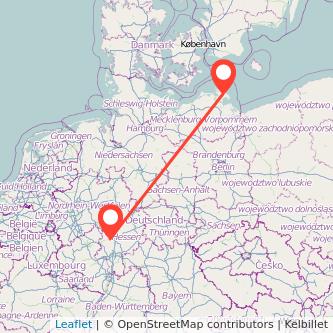 Wetzlar Bergen auf Rügen Bahn Karte