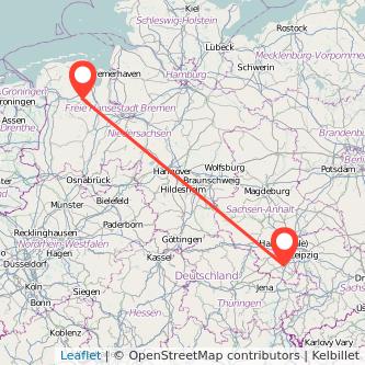 Westerstede Weißenfels Bahn Karte