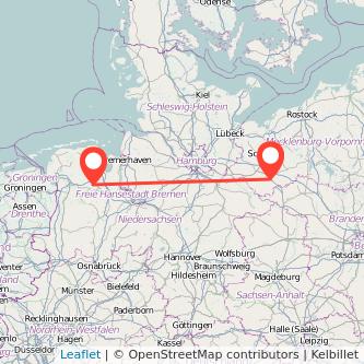 Westerstede Ludwigslust Bahn Karte
