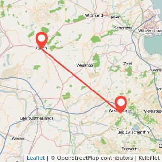 Westerstede Aurich Bus Karte