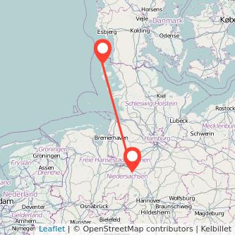 Westerland Verden Bahn Karte