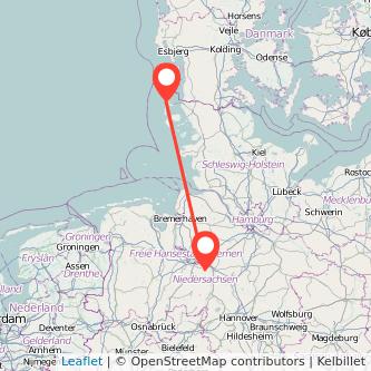 Westerland Morsum Bahn Karte