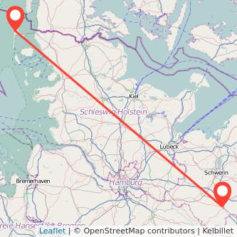 Westerland Ludwigslust Bahn Karte