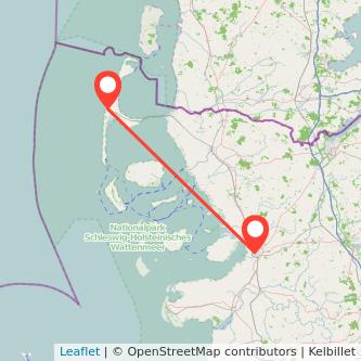 Westerland Husum Bus Karte