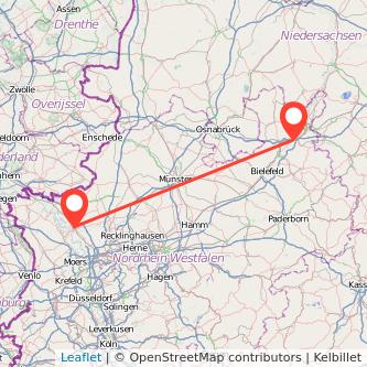 Wesel Bad Oeynhausen Mitfahrgelegenheit Karte