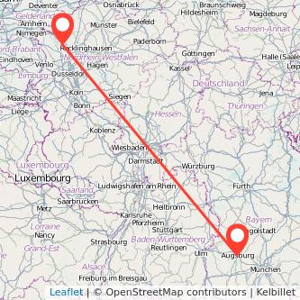 Wesel Augsburg Mitfahrgelegenheit Karte