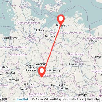 Wernigerode Rostock Mitfahrgelegenheit Karte