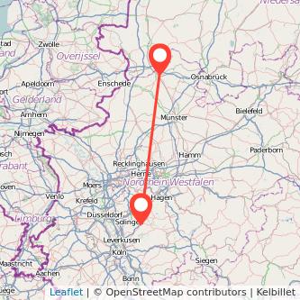 Wermelskirchen Rheine Mitfahrgelegenheit Karte