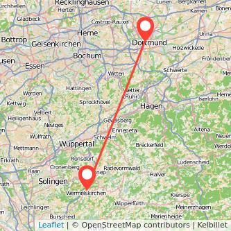 Wermelskirchen Dortmund Mitfahrgelegenheit Karte