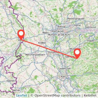 Wermelskirchen Venlo Mitfahrgelegenheit Karte