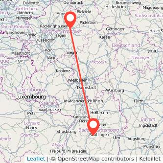 Werl Rottenburg Mitfahrgelegenheit Karte