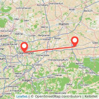Werl Dortmund Mitfahrgelegenheit Karte