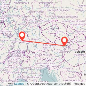 Wien Stuttgart Mitfahrgelegenheit Karte