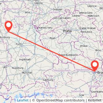 Wien Schweinfurt Mitfahrgelegenheit Karte