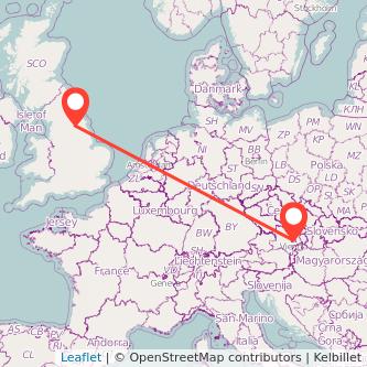 Vienna York train map