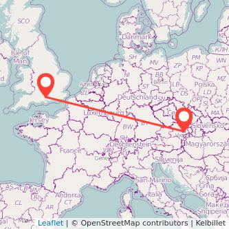 Vienna Winchester train map