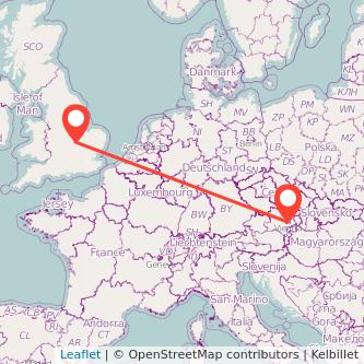 Vienna Wellingborough train map