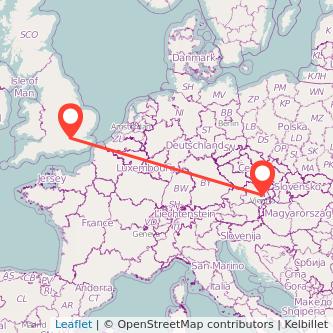 Vienna Staines train map