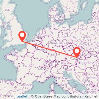 Vienna Sevenoaks train map