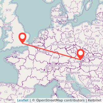 Vienna Redhill train map