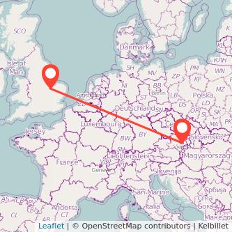 Vienna Peterborough train map