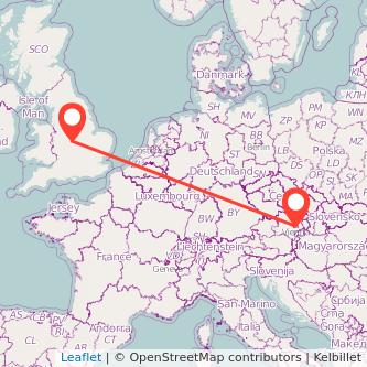 Vienna Nuneaton train map